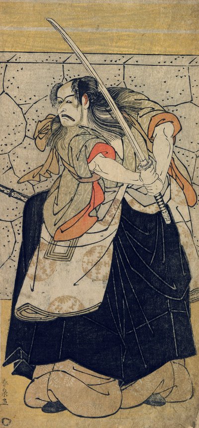 Kabuki-Schauspieler Ichikawa Danjuro V als Tametomo, Edo-Periode, 1786 von Katsukawa Shunsen